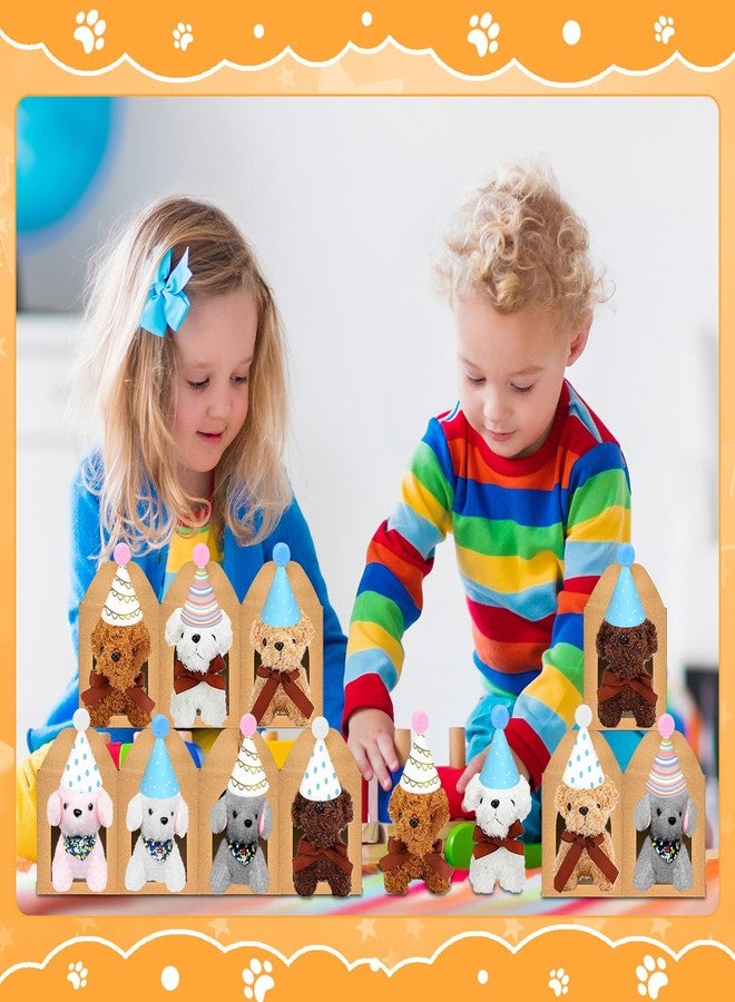 Jiytivity 60 Pcs Adopt a Dog Party Favors Include 20 Mini Puppy 20 Foldable Kraft Boxes 20 Birthday Hats Mini Plush Stuffed Animals for Adopt a Puppy Party Supplies Gifts - Image 5